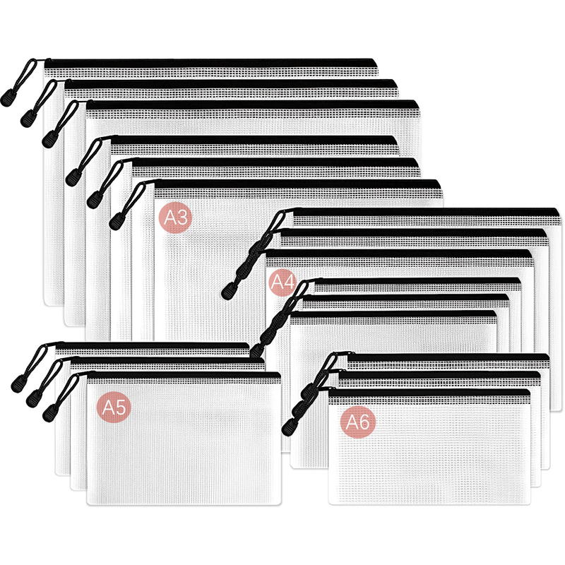 File Folder Hanging - Mesh Zipper Storage Bag Document Bag