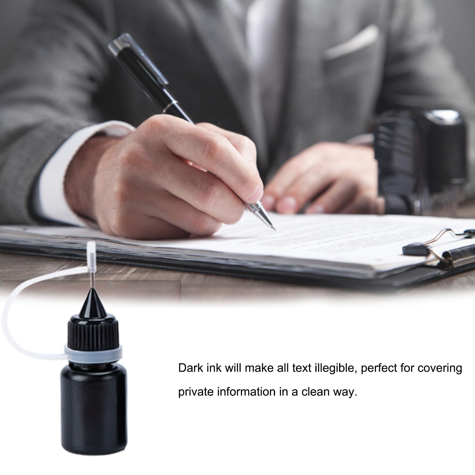 Self Inking Stamp - 5ml Black Ink Oil Refills For