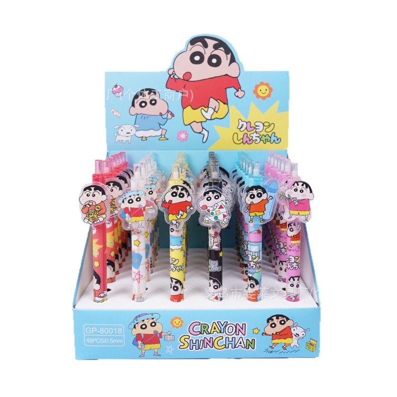 Stationery Supplier - 48pcs/box Crayon Shinchan Point Pen Cartoon
