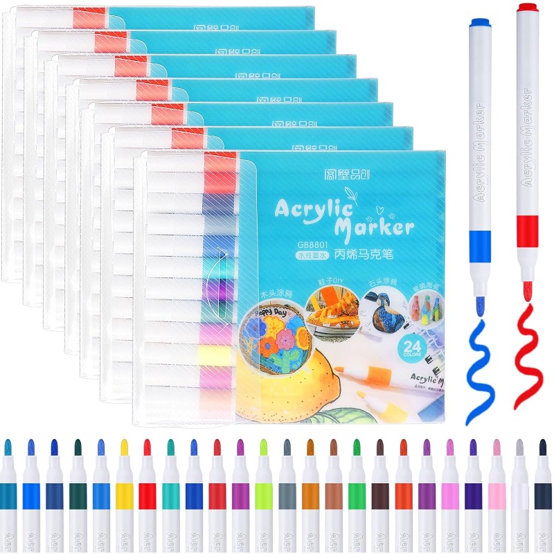 Highlighter Set Pastel - 12/24/36 Colors Acrylic Paint Pens Medium