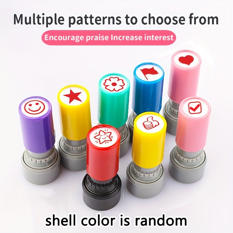 Self Inking Stamp - Colorful Teacher Stamps 5pcs Self-Inking Teacher