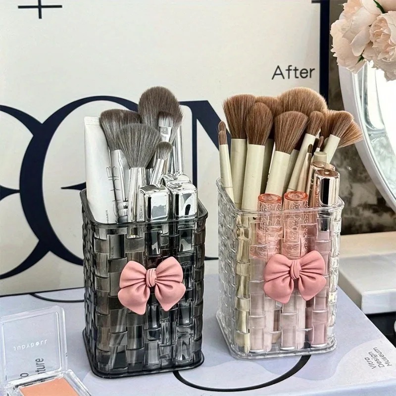 Stationery Supplier - 2pcs Transparent Acrylic Eyebrow Brush Storage