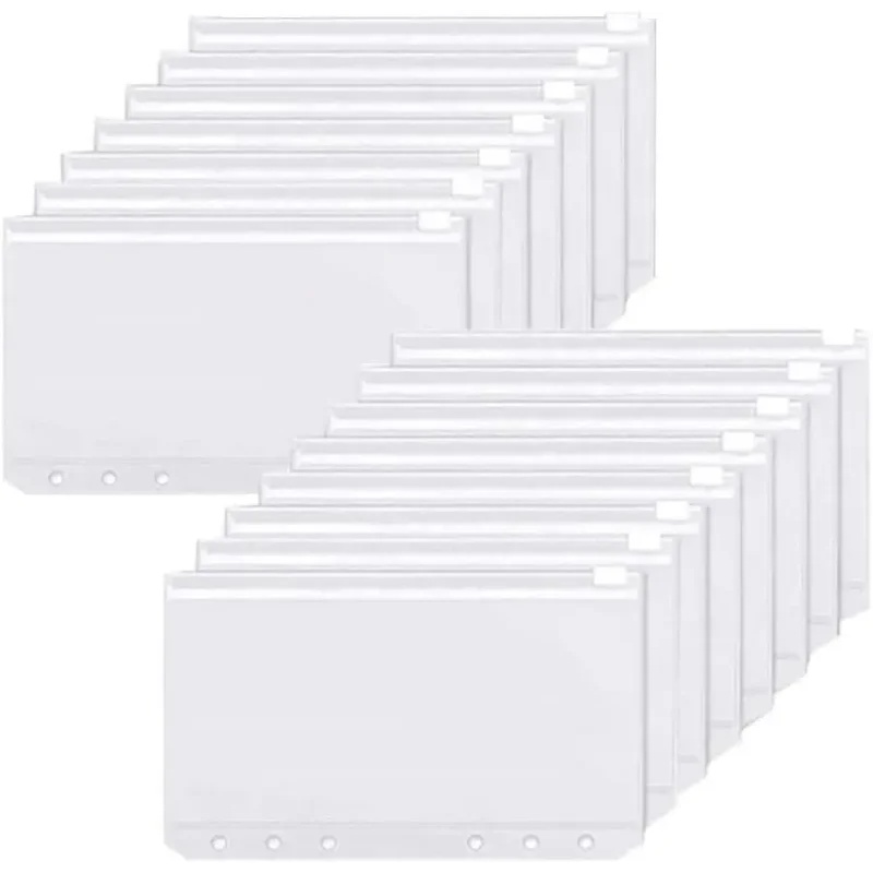 Planner Weekly Budget - 6-30PCS Binder Pockets A6 6-Hole Zipper