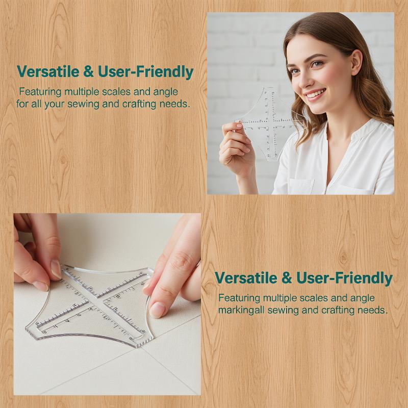 Acrylic Transparent Density Ru - Ruler Set Transparent ulasan dan harga