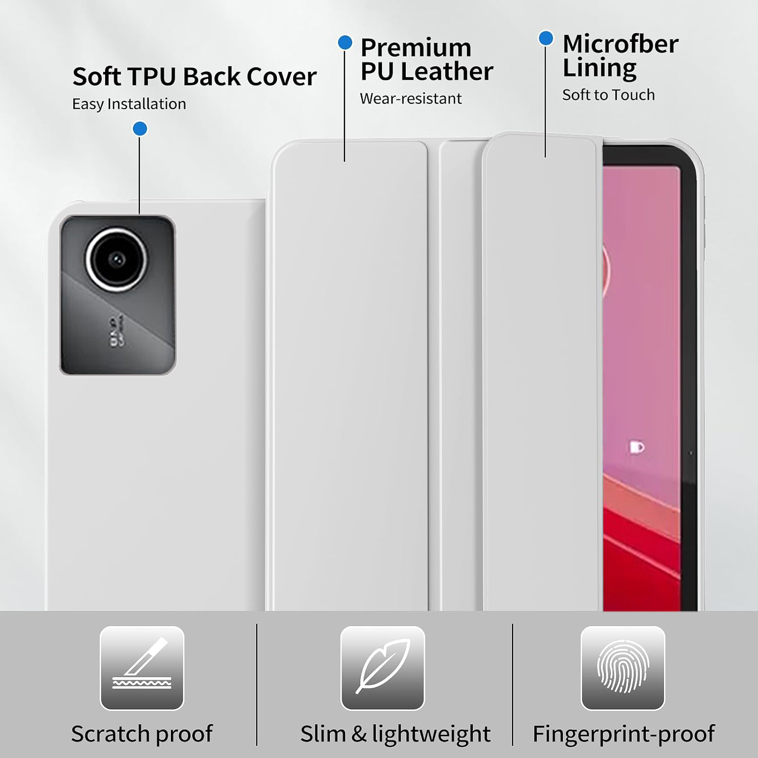 Tri-fold Flip Case For Lenovo  - Sticky Note Cube ulasan dan harga