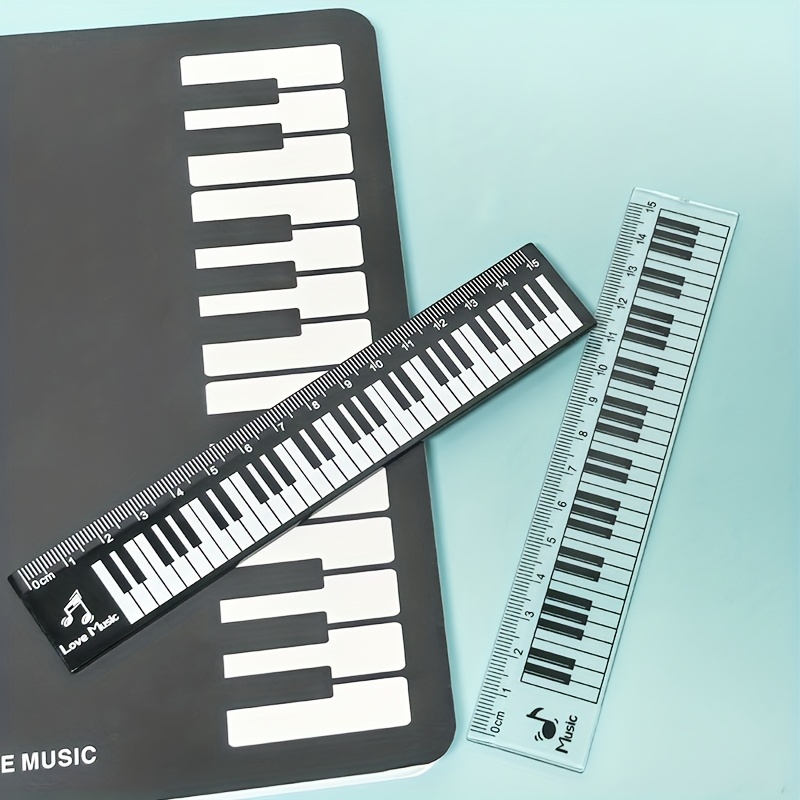 2Pcs/Set 15cm Piano Keyboard P - Ruler Set Transparent ulasan dan harga