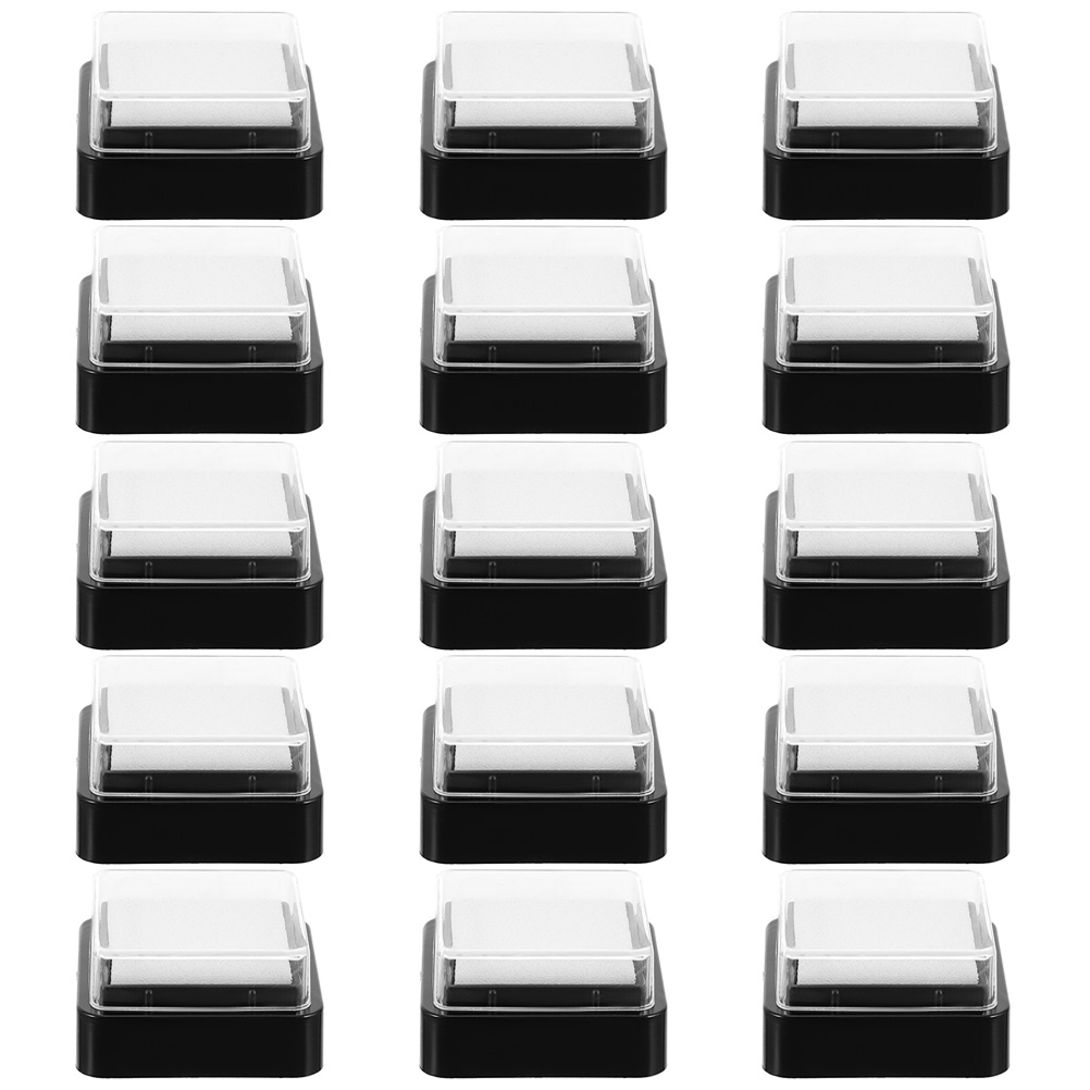 15pcs Ink Pads Ink Pads Blank  - Self Inking Stamp ulasan dan harga