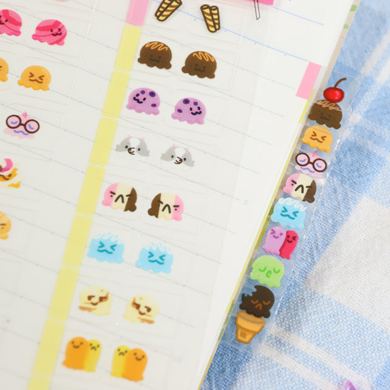 22/44pcs Cute ice cream Themed - Memo Pad Sticky ulasan dan harga