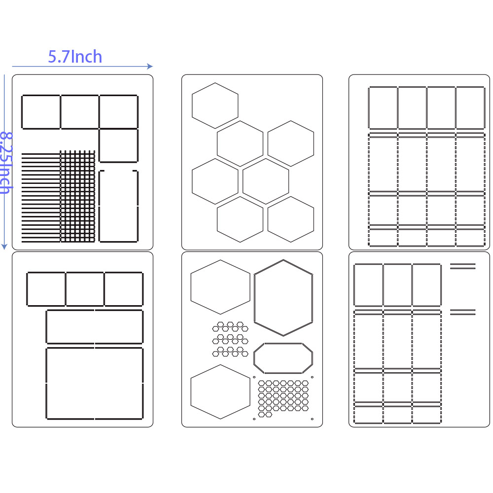 6Pack Reusable Plastic Weekly  - Notebook Dotted A5 ulasan dan harga