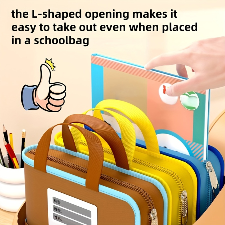 L-shaped A4 file bag, large op - Stationery Supplier ulasan dan harga