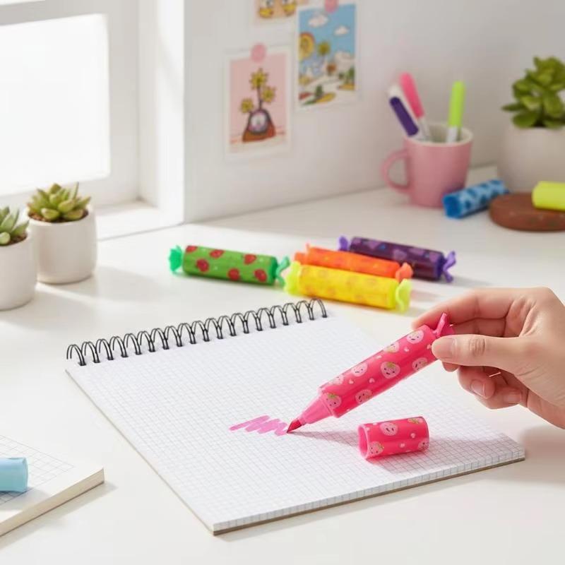 Pastel Candy Highlighter 6pcs  - Highlighter Set Pastel ulasan dan harga