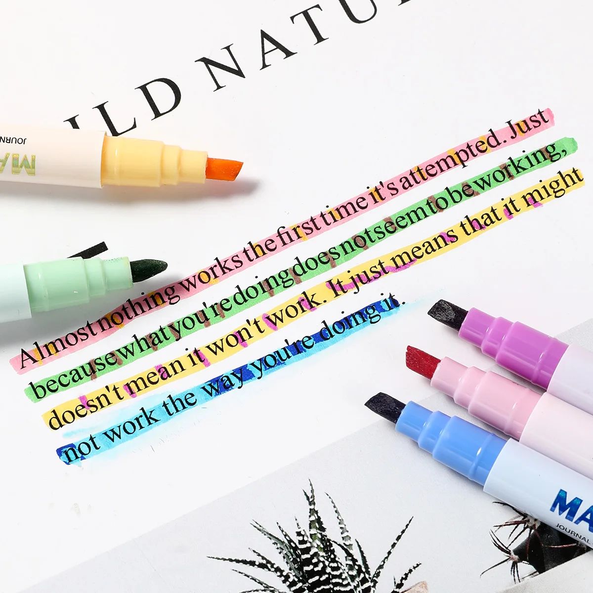 Double-ended Magic Color Chang - Highlighter Set Pastel ulasan dan harga