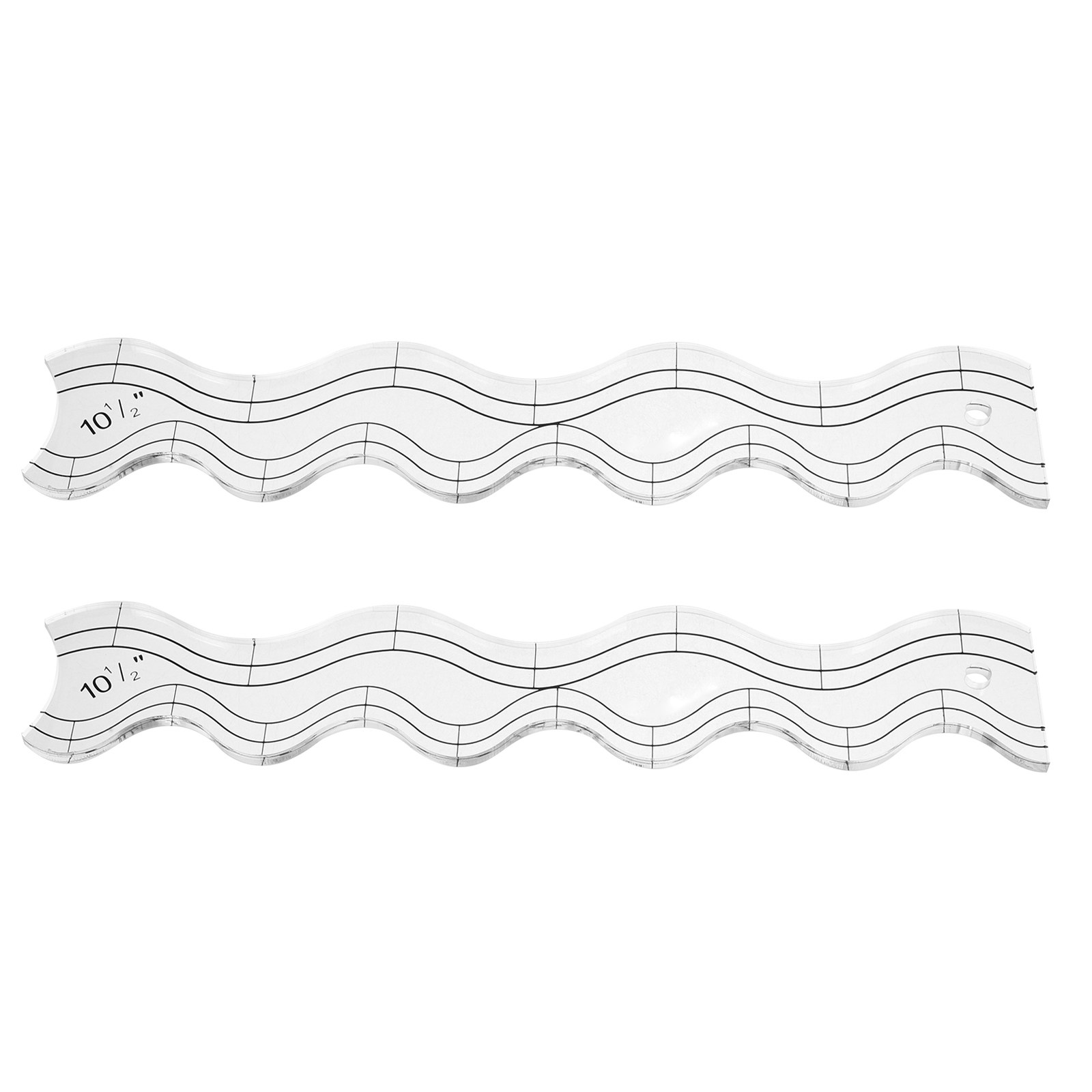 2Pcs Quilting Ruler Set Transp - Ruler Set Transparent ulasan dan harga