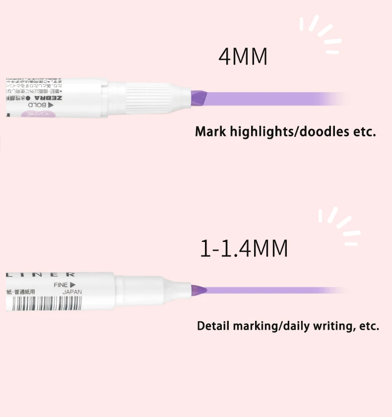 Japan ZEBRA Highlighters Pen s - Highlighter Set Pastel ulasan dan harga