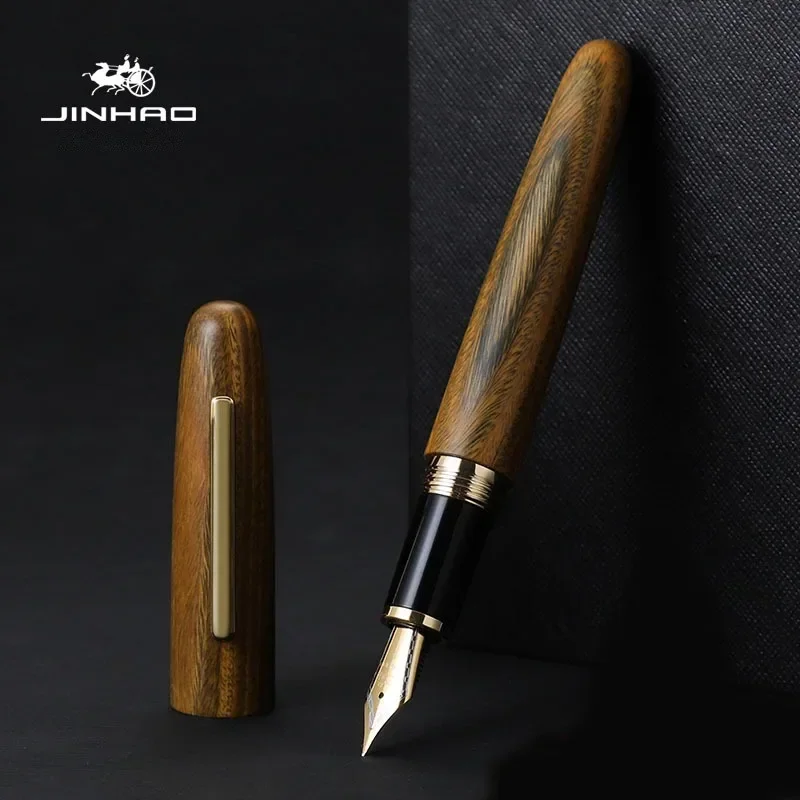 Jinhao 9056 Natural Wood Handm - Office Stationery Supply Business ulasan dan harga