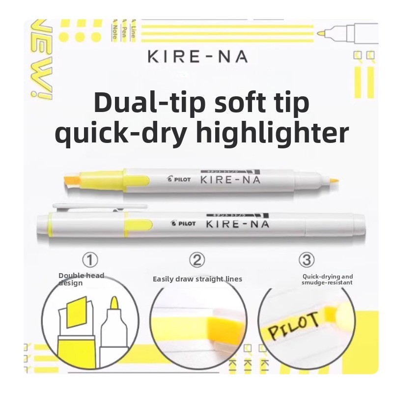 PILOT KIRE-NA Highlighter Pen  - Highlighter Set Pastel ulasan dan harga