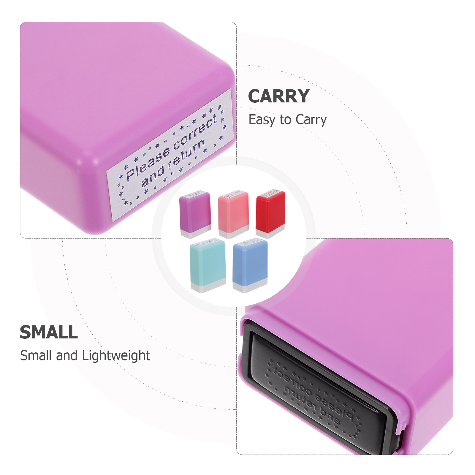 1Set Teacher Comment Stamp Enc - Self Inking Stamp ulasan dan harga