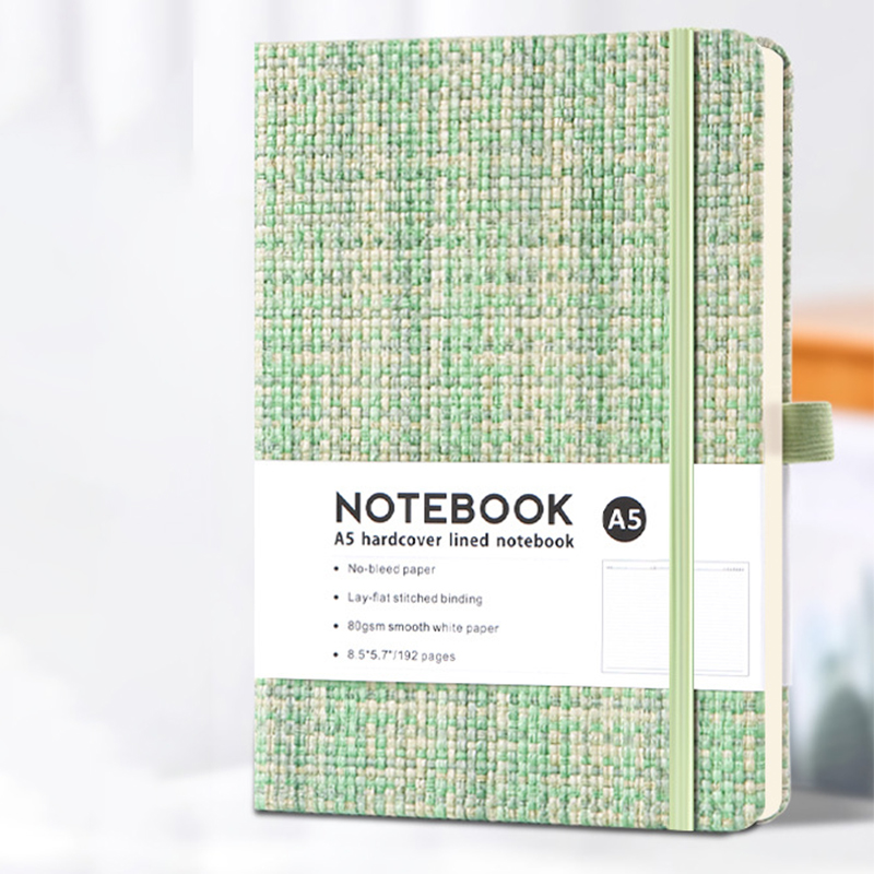 A5 Notebook Imitation Linen Ha - Notebook Dotted A5 ulasan dan harga