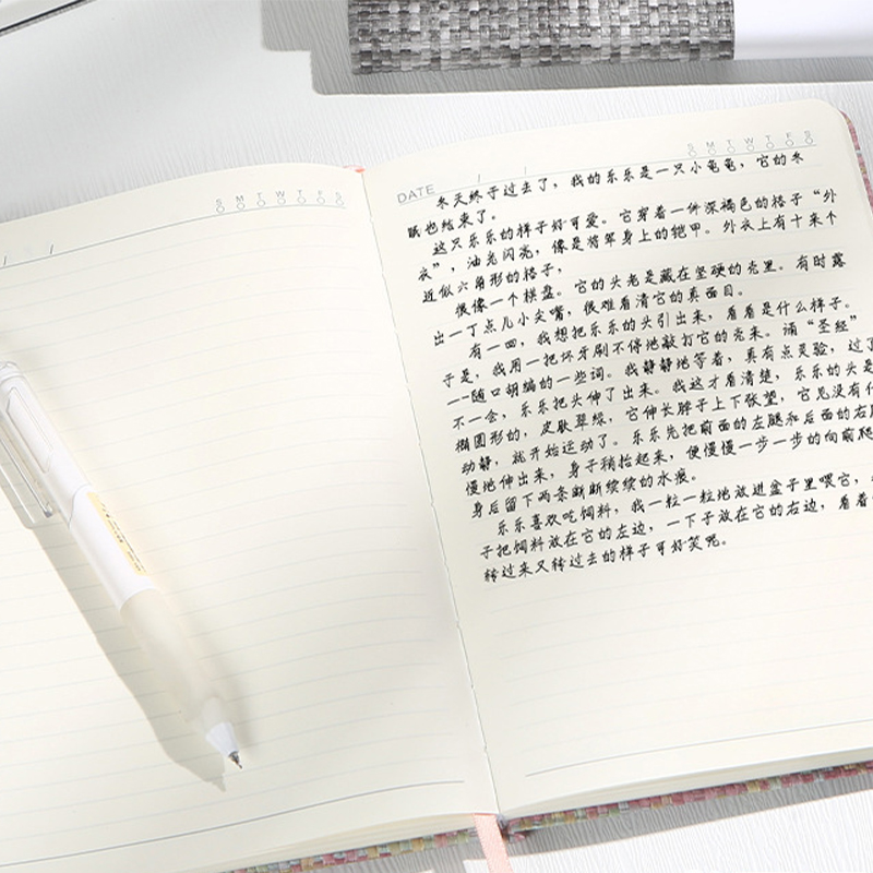 A5 Notebook Imitation Linen Ha - Notebook Dotted A5 ulasan dan harga