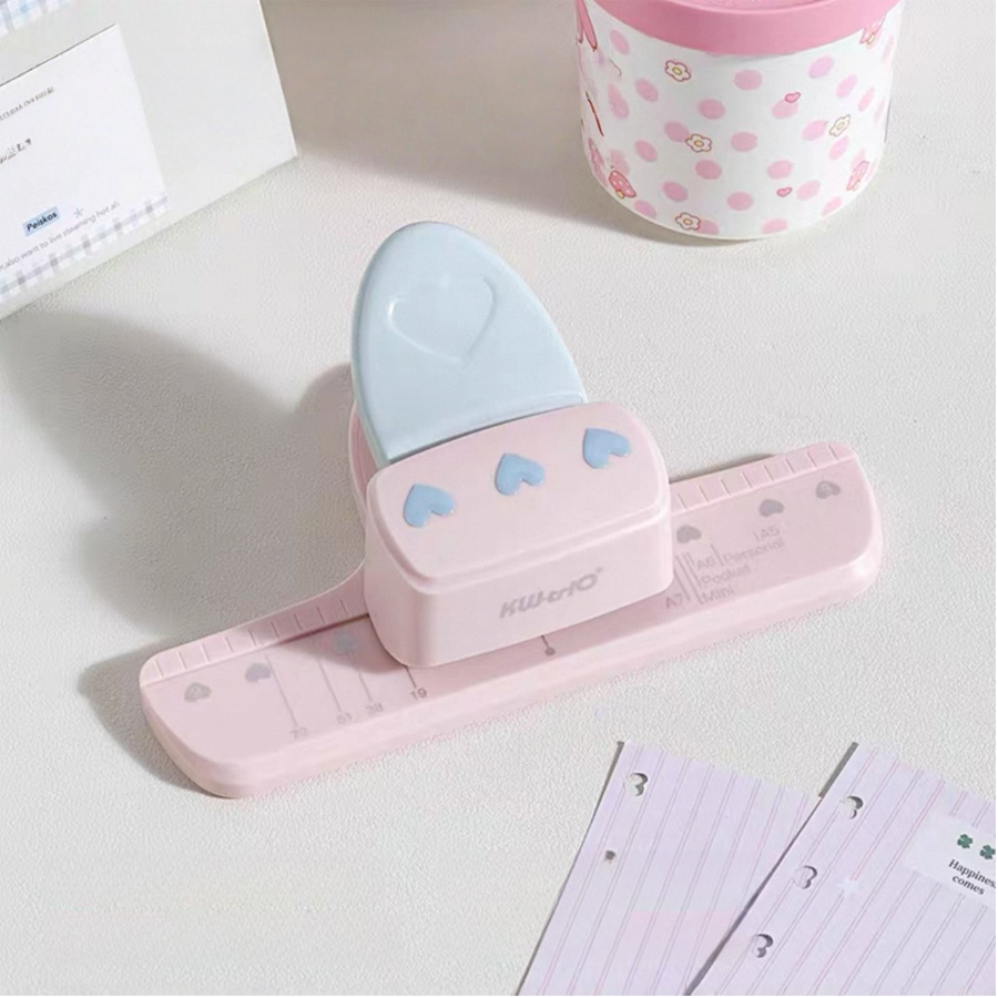 Love Shape 3 Hole Punch 4mm Di - Paper Punch 3 Hole ulasan dan harga