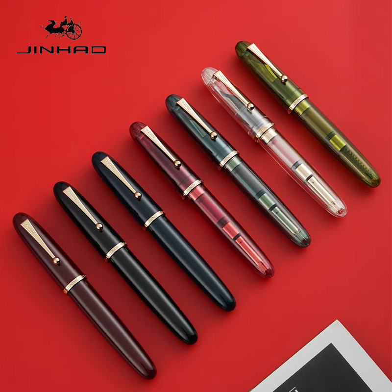 Jinhao 9019 Fountain Pen Trans - Office Stationery Supply Business ulasan dan harga