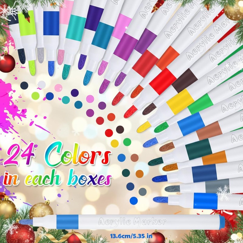 12/24/36 Colors Acrylic Paint  - Highlighter Set Pastel ulasan dan harga