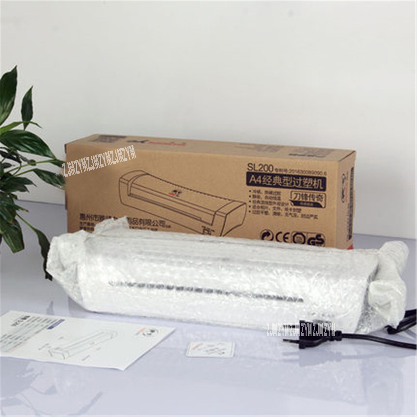 SL200 white A4 Photo Laminator - Document Laminator Pouch ulasan dan harga