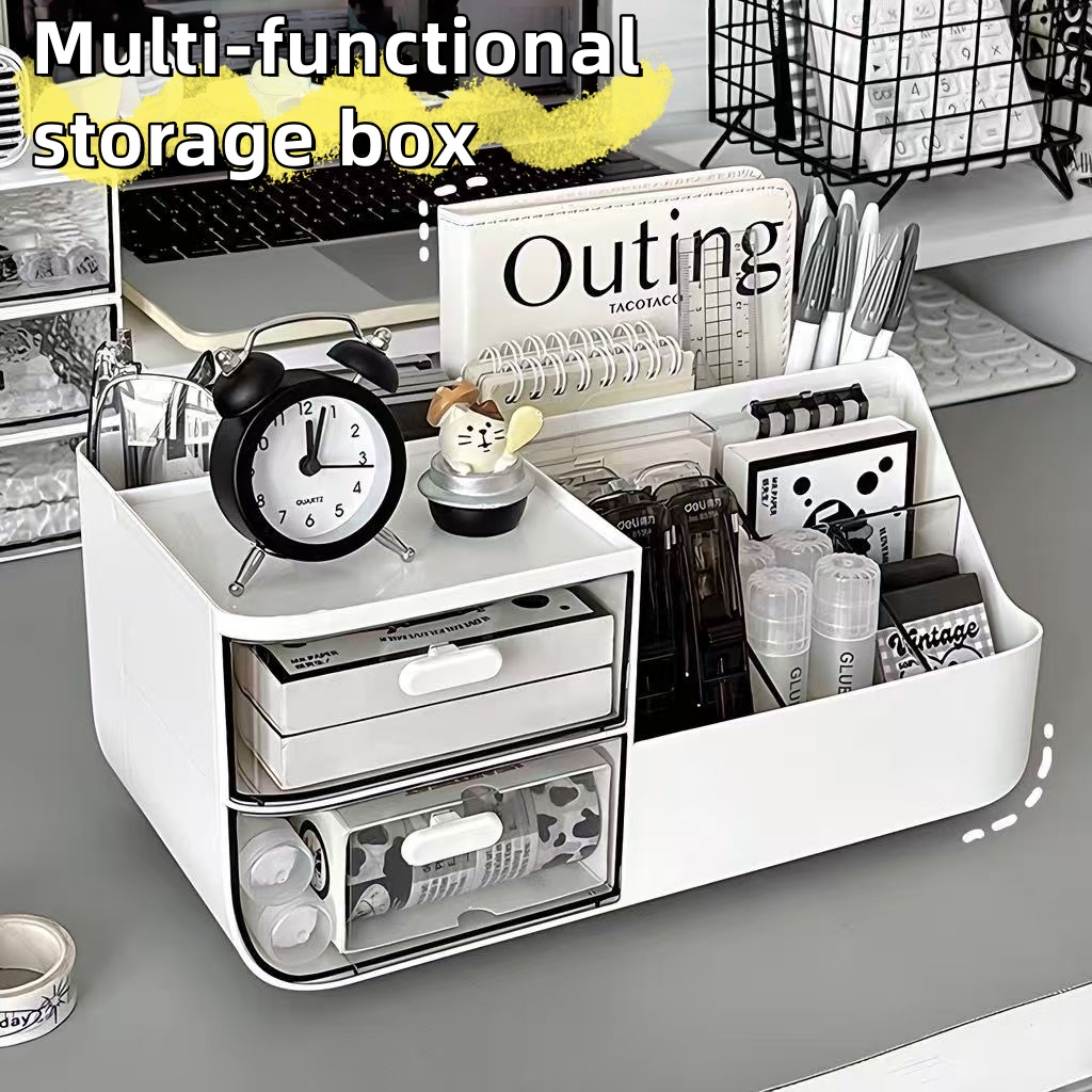 1Pcs Desktop Cosmetics Organiz - Ideal Stationery & Office Supply ulasan dan harga