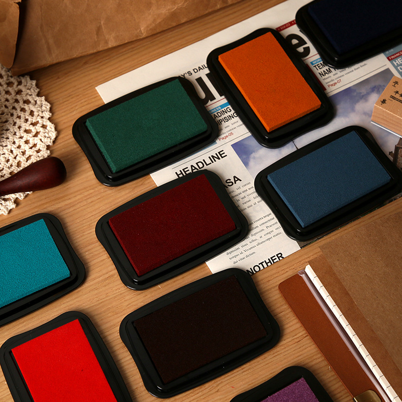 12 Colors Vintage Solid Color  - Self Inking Stamp ulasan dan harga
