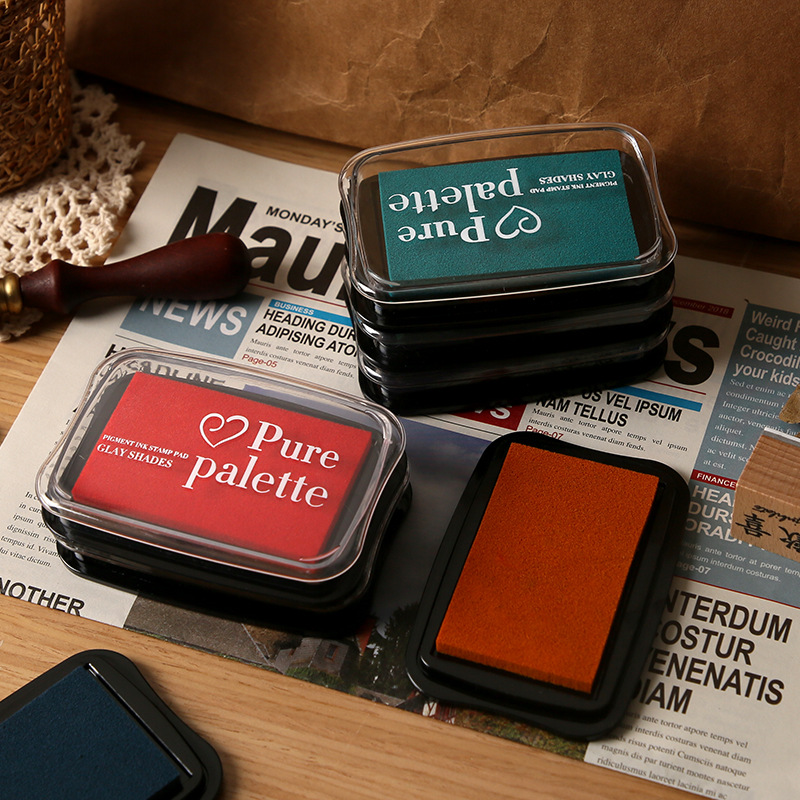12 Colors Vintage Solid Color  - Self Inking Stamp ulasan dan harga