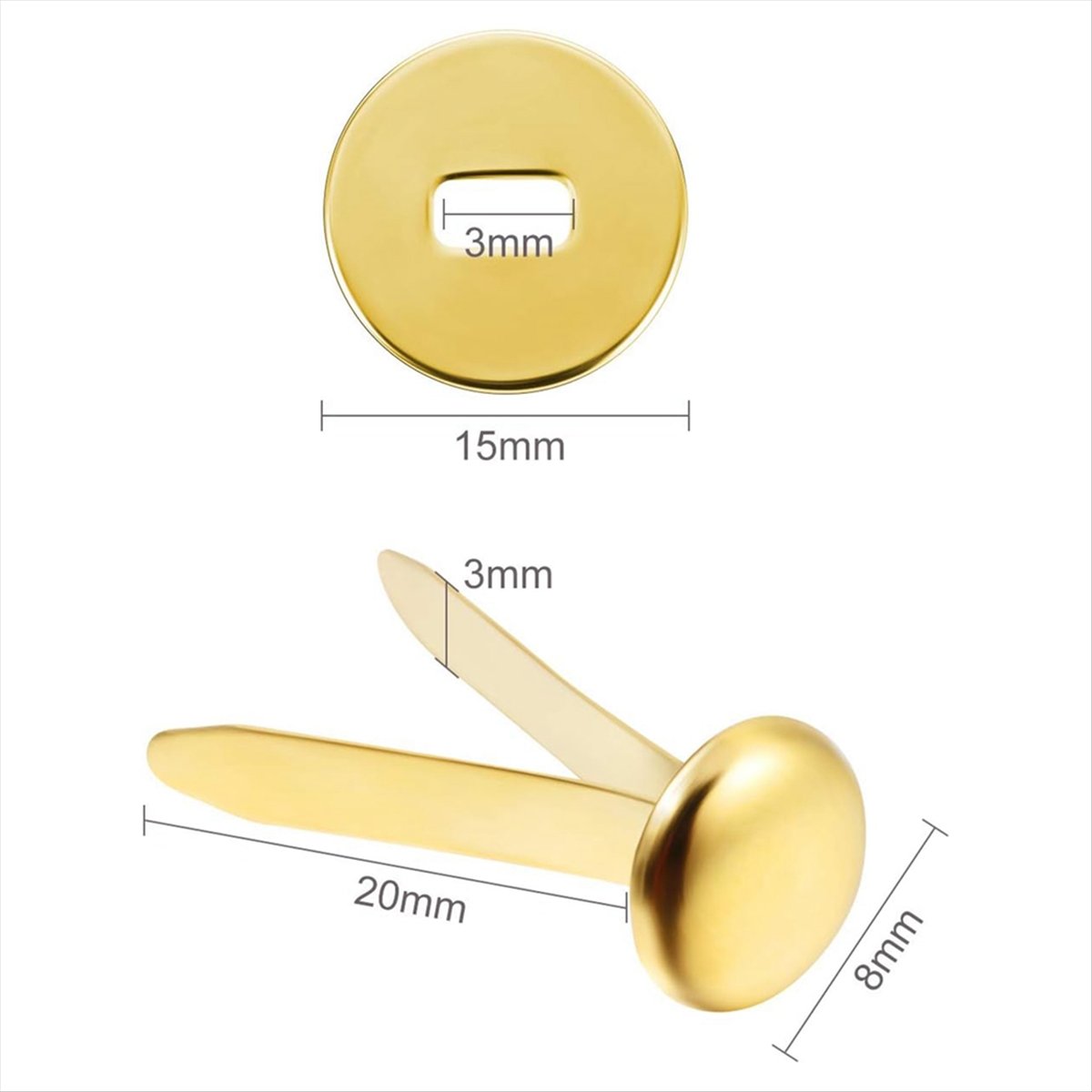 A78I 300 Pieces 3/4 Inch Brass - Paper Punch 3 Hole ulasan dan harga