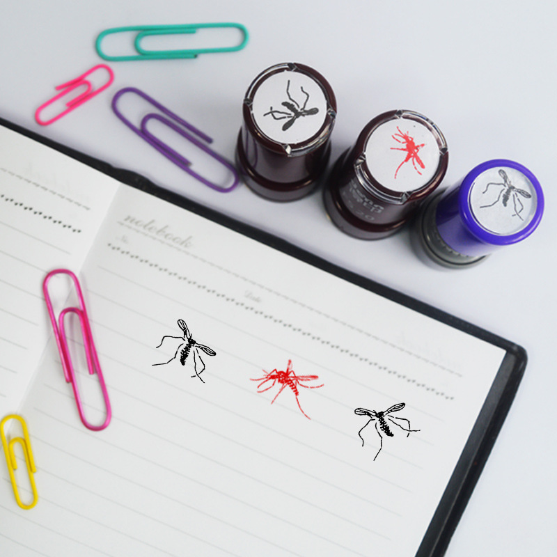 1/4pcs Mosquito Pattern Self-I - Self Inking Stamp ulasan dan harga