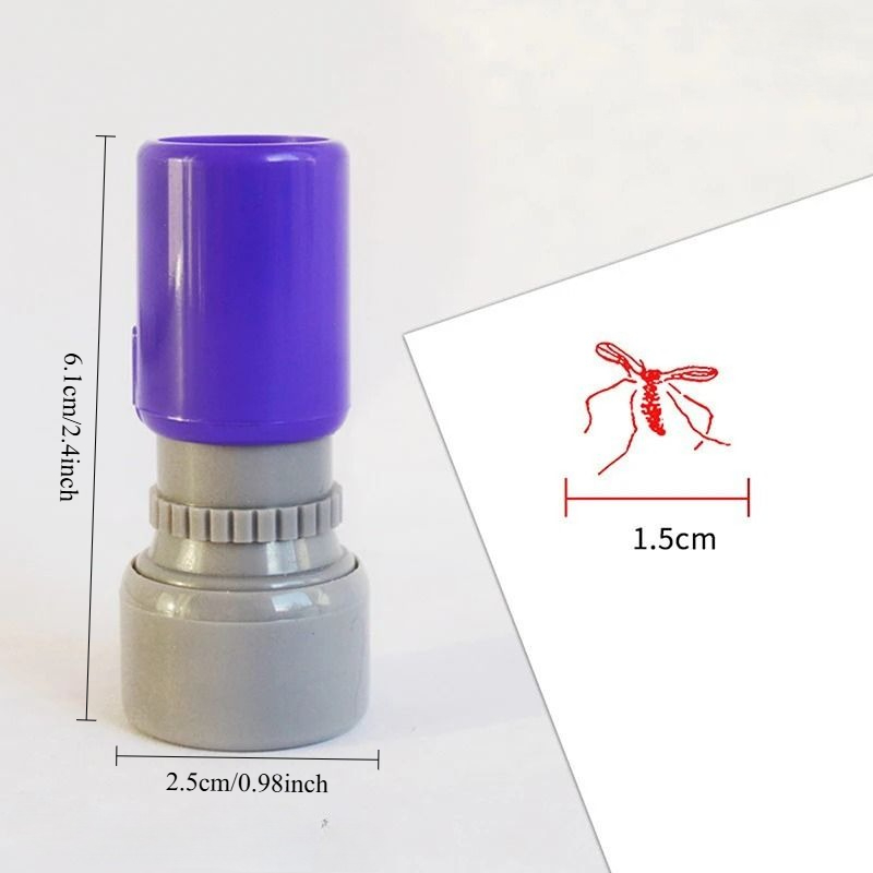 1/4pcs Mosquito Pattern Self-I - Self Inking Stamp ulasan dan harga