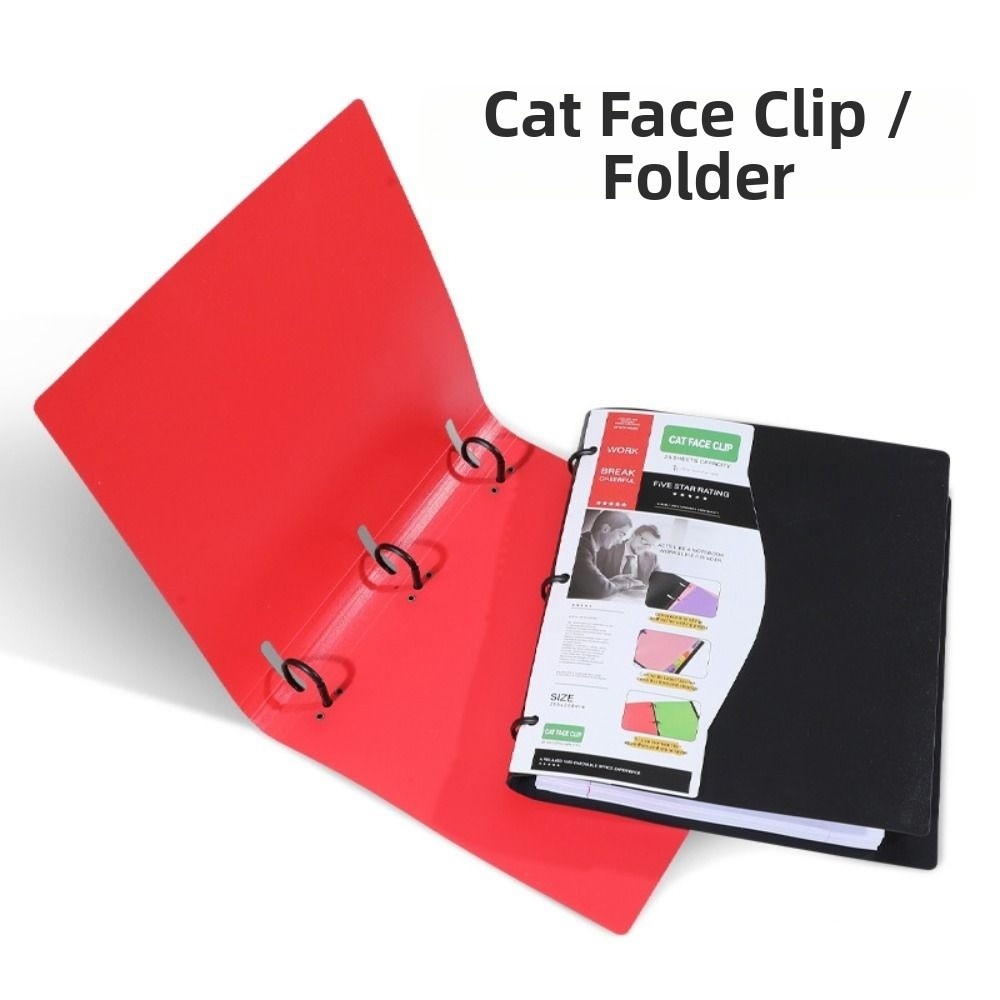 3 Ring Loose-leaf File Folder  - Paper Punch 3 Hole ulasan dan harga