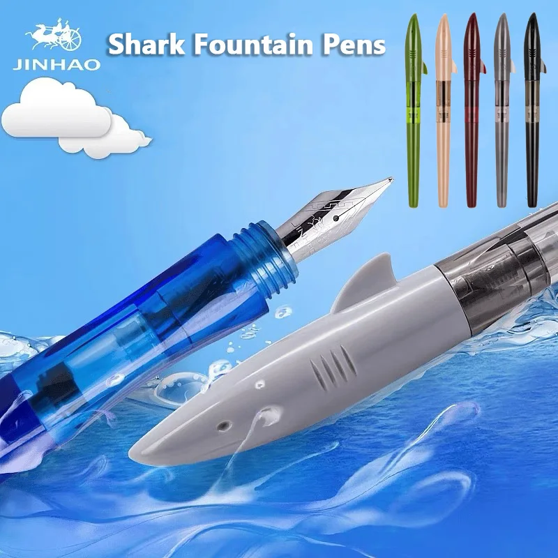 Jinhao Cute Shark Fountain Pen - Office Stationery Supply Business ulasan dan harga