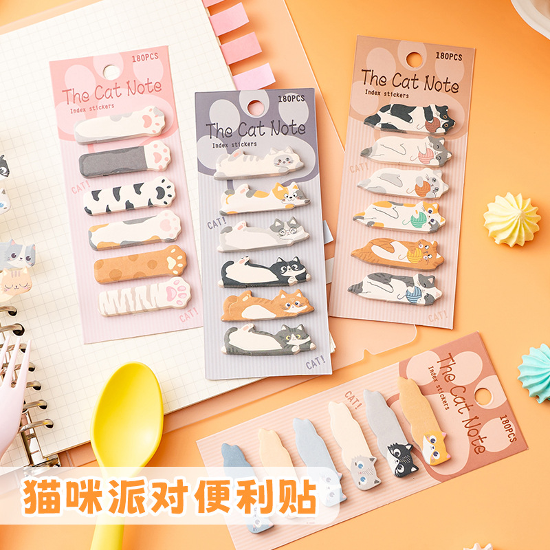 40packs Kawaii Cat Memo Pad St - Stationery Office Items List ulasan dan harga