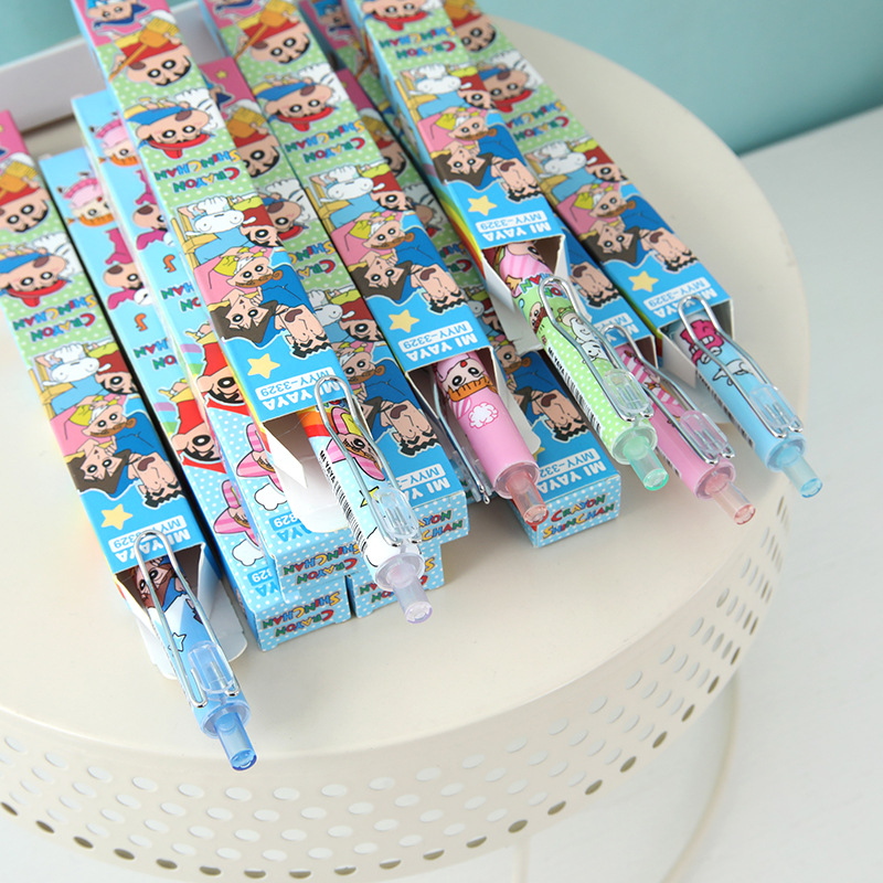 6Pcs Cartoon Crayon Shin-Chan  - Stationery Supplier ulasan dan harga