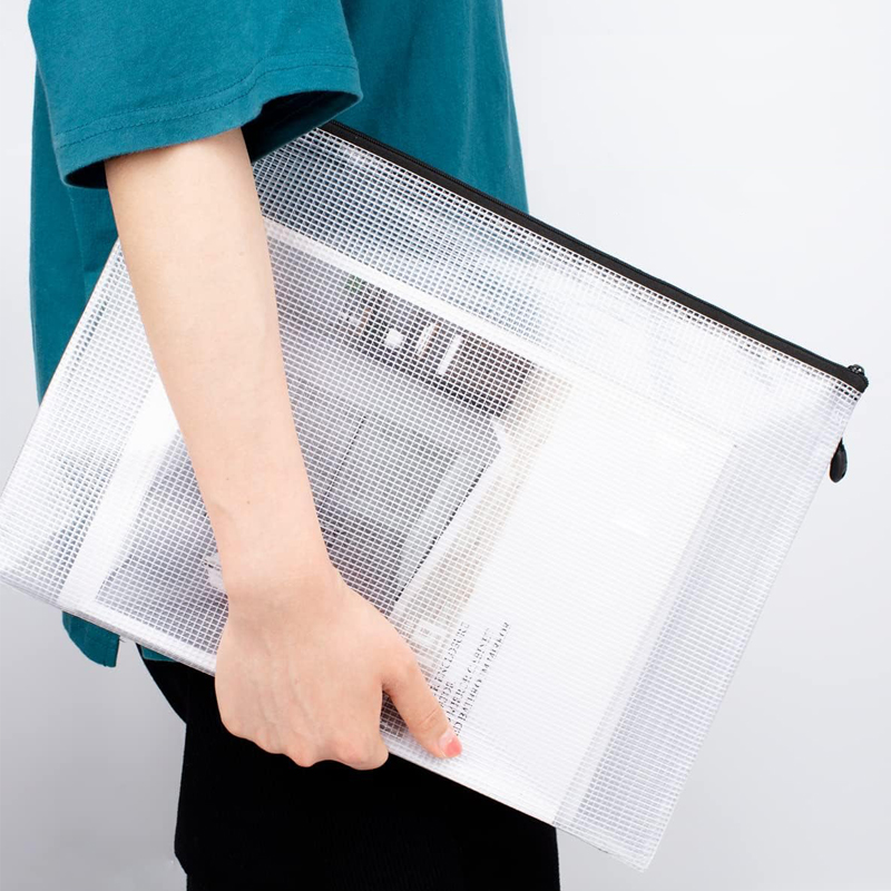 Mesh Zipper Storage Bags Docum - File Folder Hanging ulasan dan harga