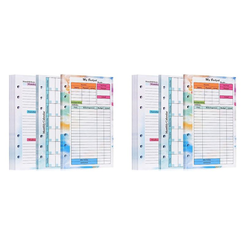 N36R-2 Set A6 Budget Planner R - Planner Weekly Budget ulasan dan harga