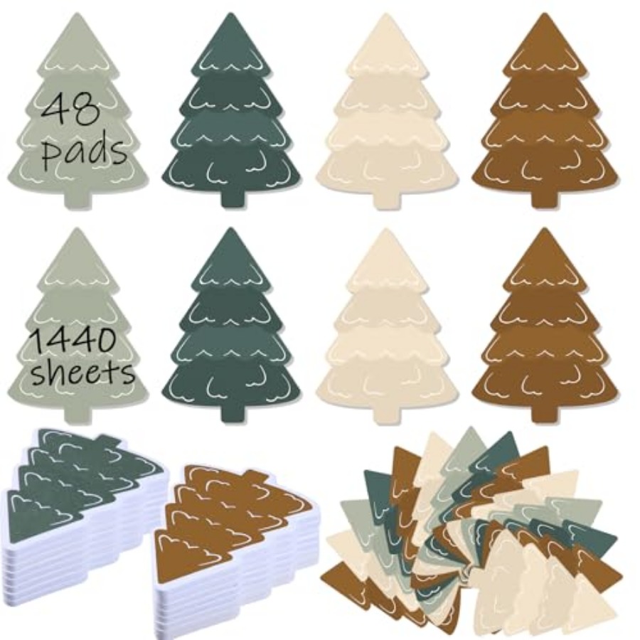 48 Pads 1440 Sheets Christmas  - Memo Pad Sticky ulasan dan harga