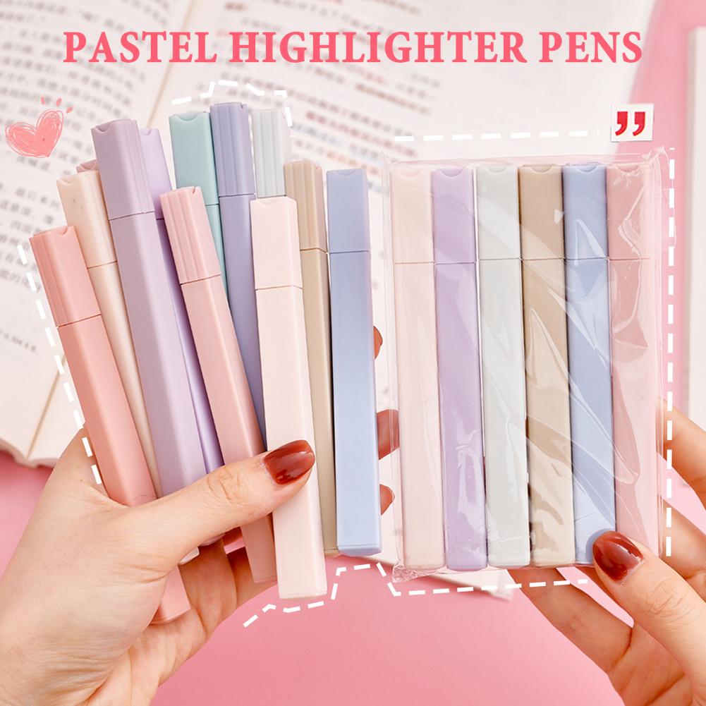 Colorful Highlighters 6pcs Pas - Highlighter Set Pastel ulasan dan harga