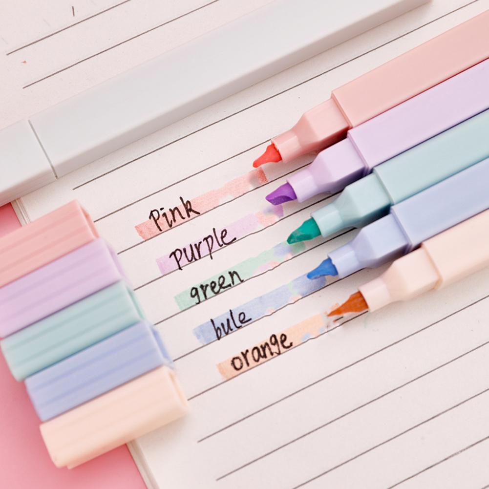 Colorful Highlighters 6pcs Pas - Highlighter Set Pastel ulasan dan harga